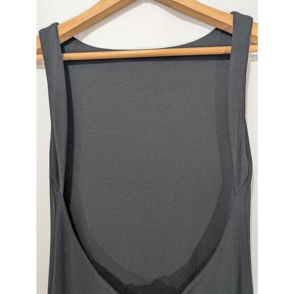 Vintage Côte à Côte Paris New York Black Sleeveless Low Back Maxi Dress Size S - Picture 4 of 7